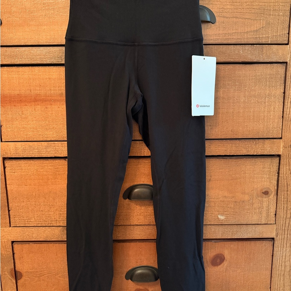 Lululemon Align Ribbed High-rise Black Leggings 25” - Picture 3 of 7